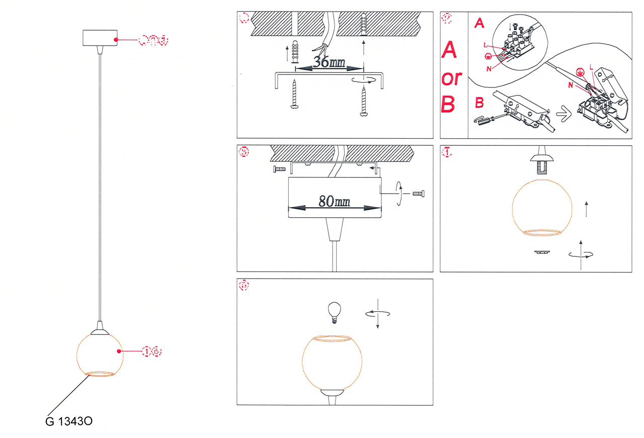 Подвесной светильник Odeon Light Eruca 1343/O