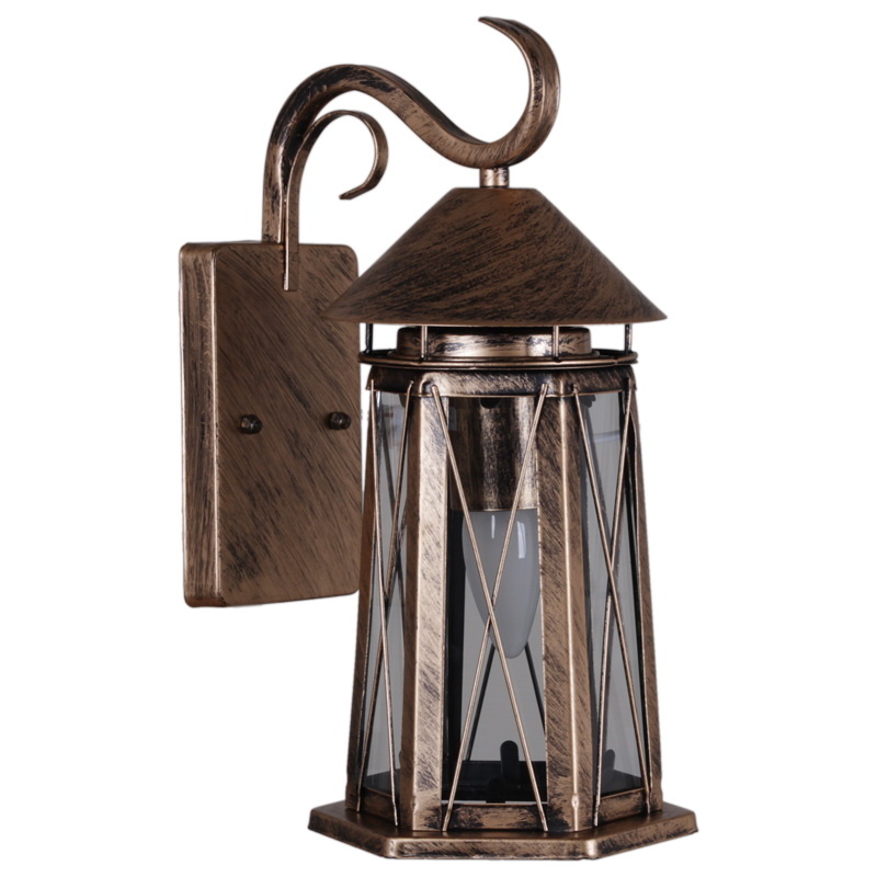 Уличный настенный светильник Reluce 08286-9.2-001U BKG