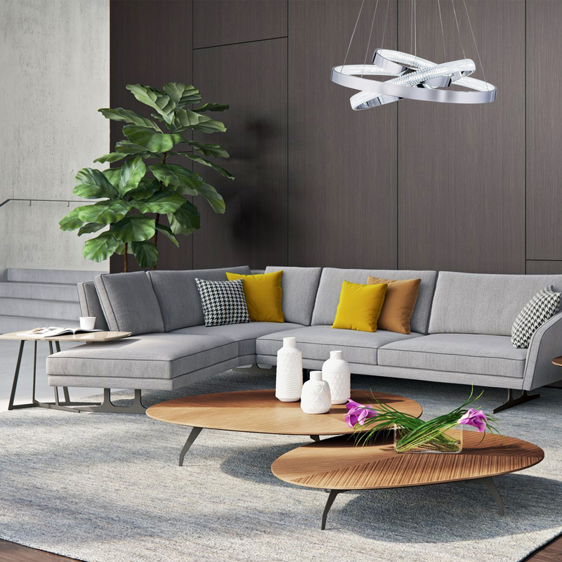 Подвесная люстра Eurosvet Posh 90276/3 хром Smart