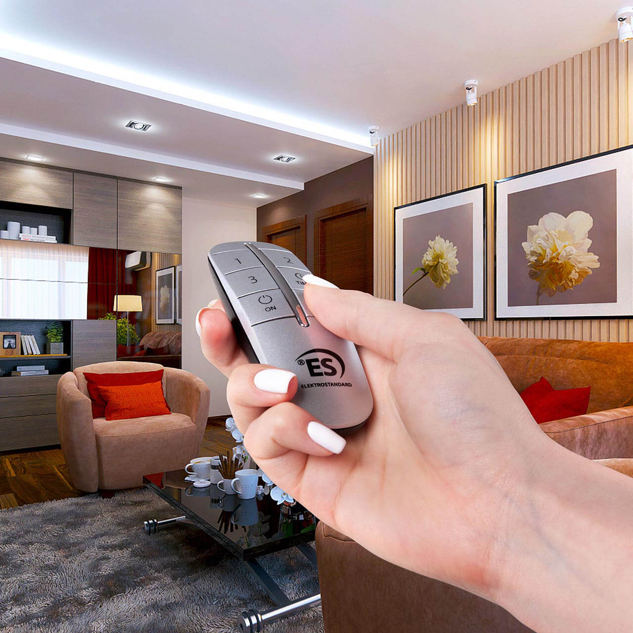 Пульт управления светом Elektrostandard Y10 Серебро (3 канала) 4690389133657