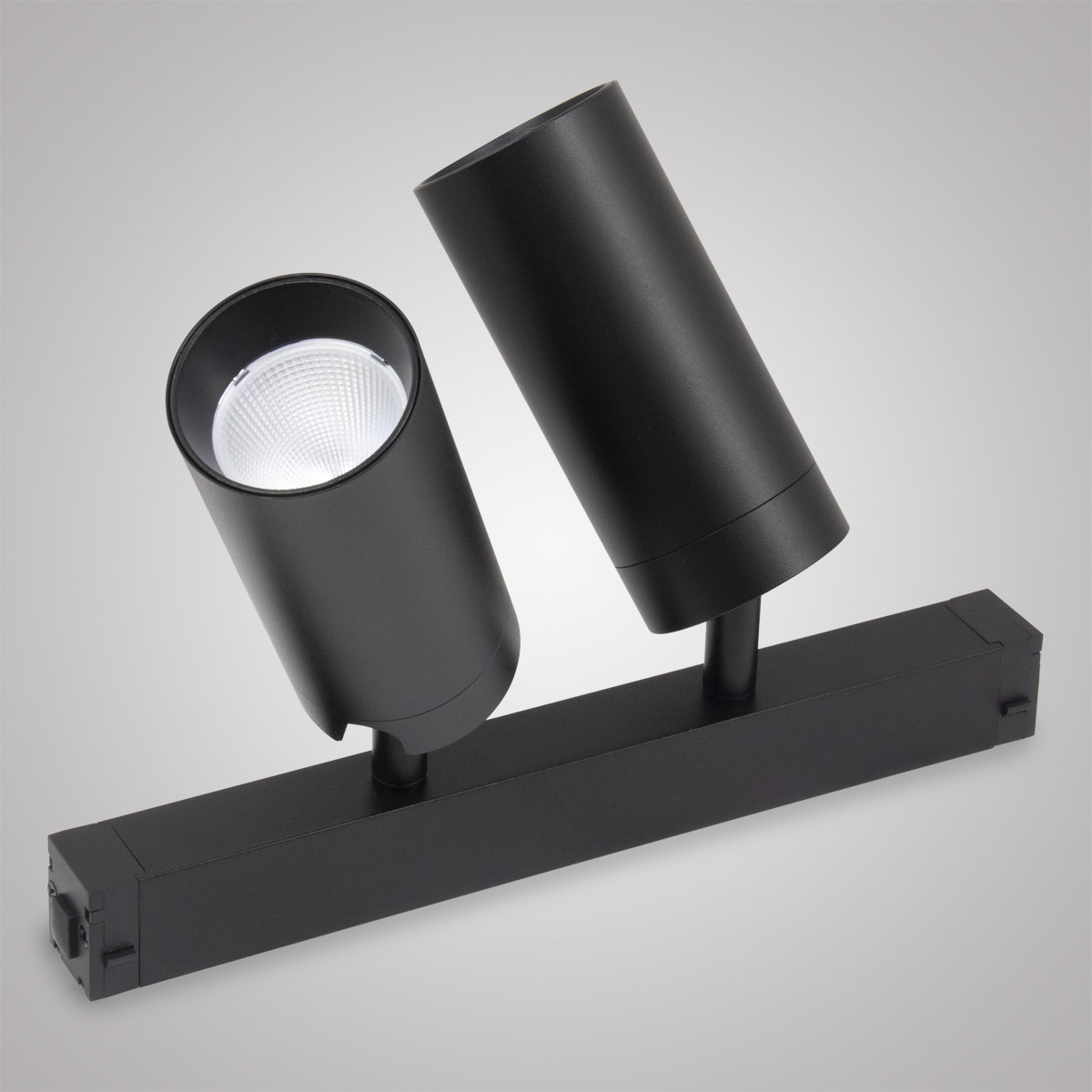 Трековый однофазный светильник AM Group AM528 BK-220V-2X10W SMART