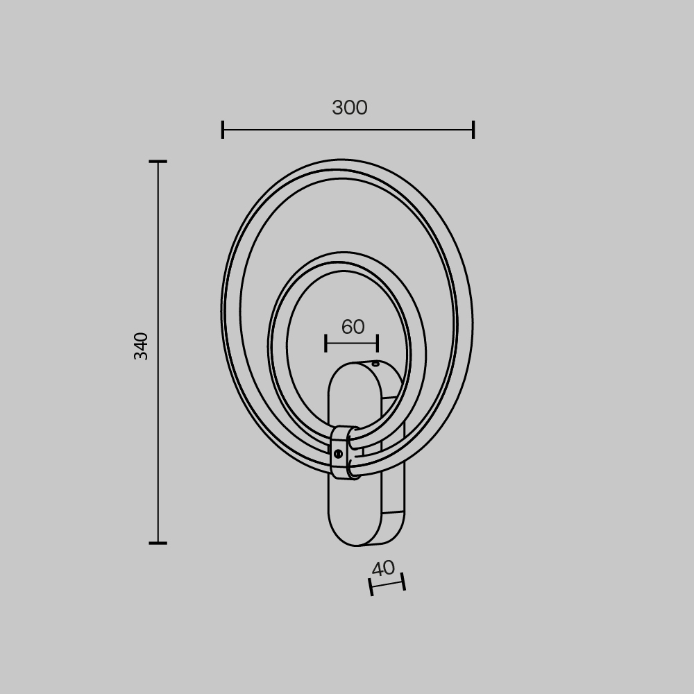 Настенный светильник Maytoni Link MOD357WL-L16BS3K