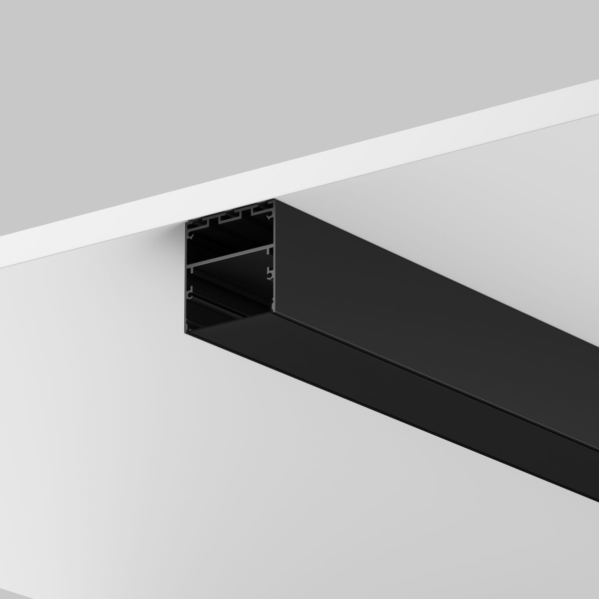 Рассеиватель для профиля 50×50 Чёрный, 2 м Maytoni Led Strip ALM-5050T-B-DF-2M 642048