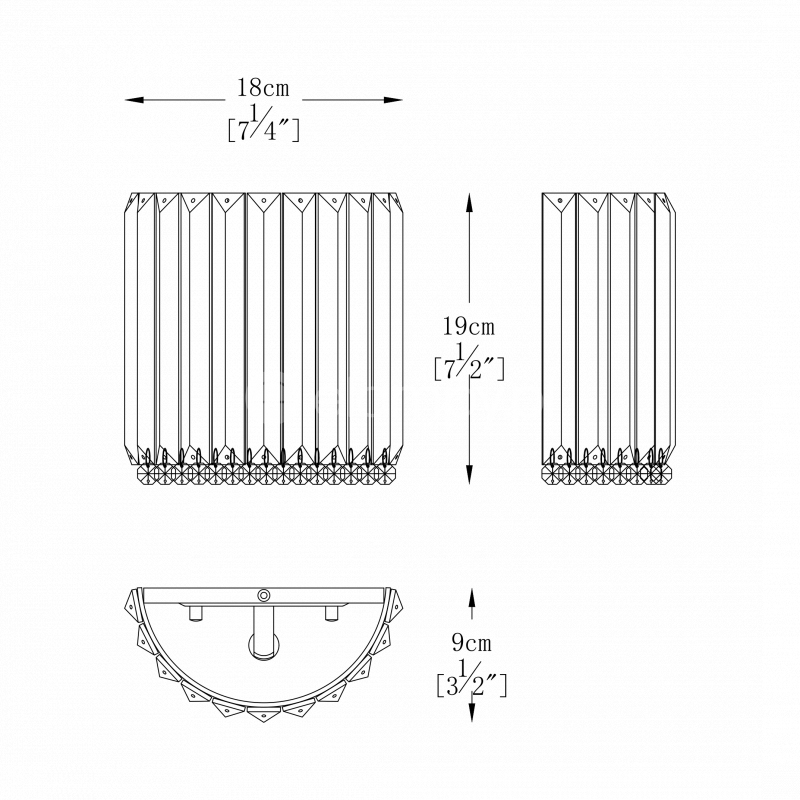 Бра Zumaline Prince W0360-01A-B5AC