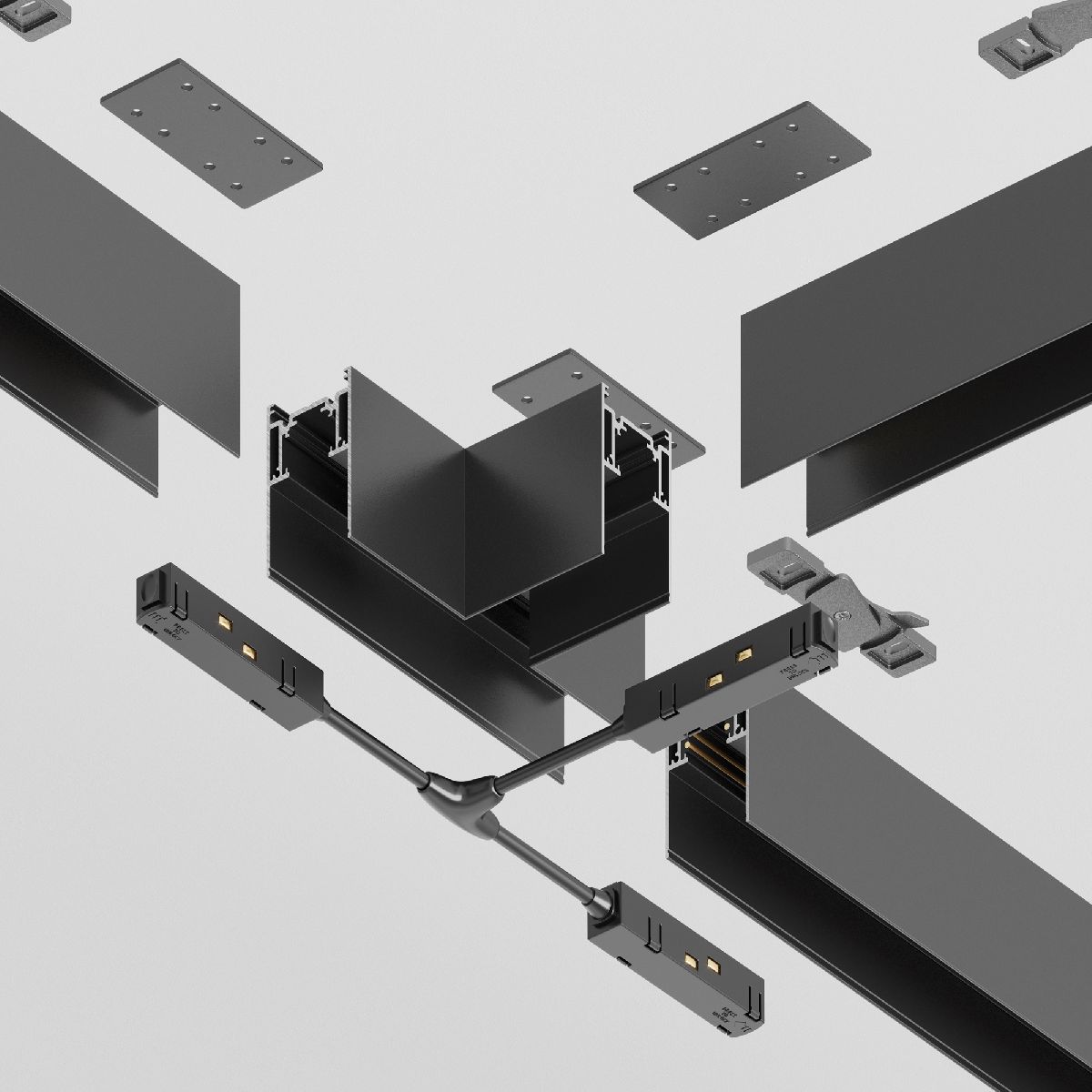 Угол-соединитель для магнитного шинопровода Maytoni Technical Magnetic track system Gravity TRA010CT-41B