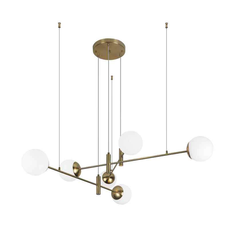 Подвесная люстра Eurosvet Planet 70146/6 латунь Smart a062028