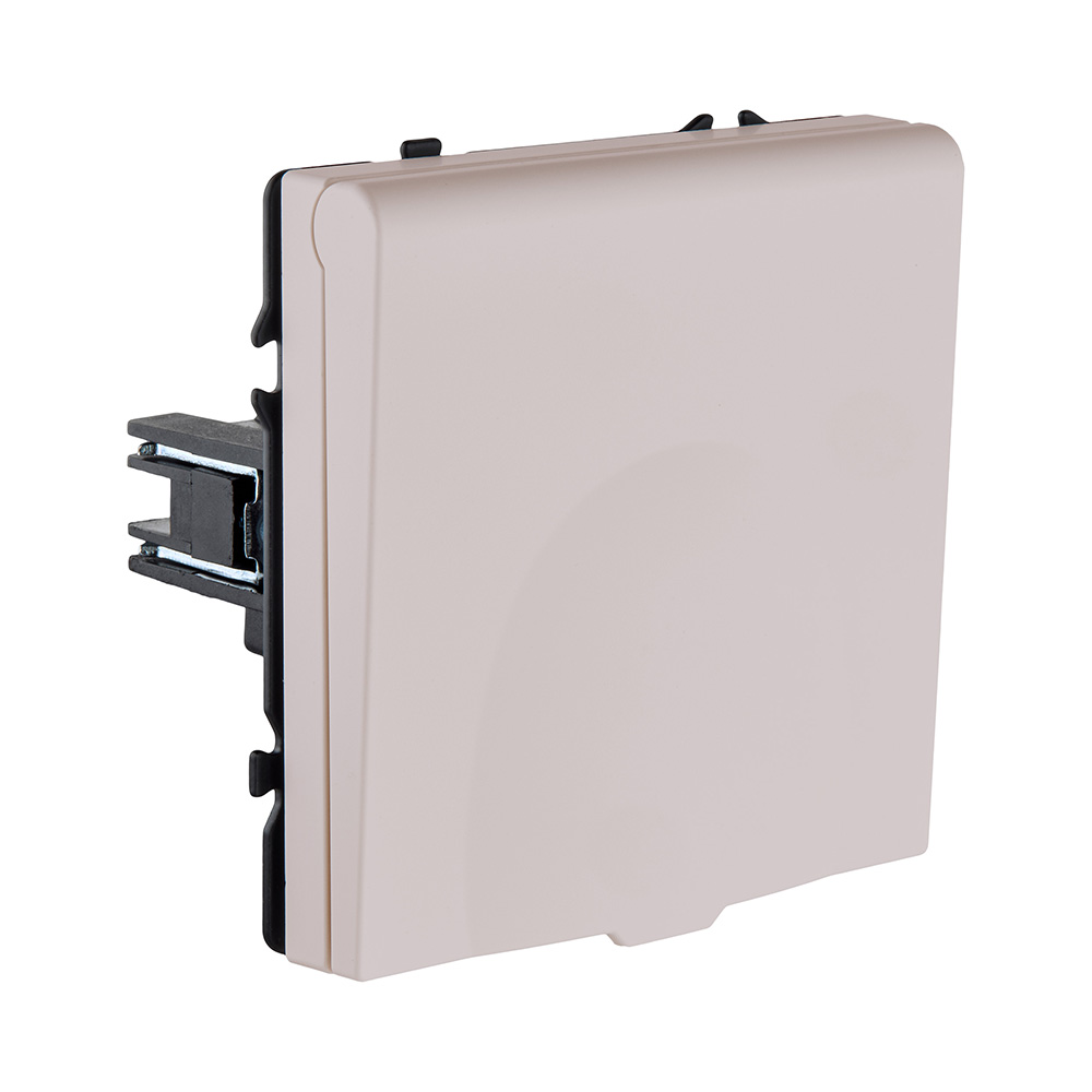 Розетка штепсельная SCHUKO 16A/250 В с крышкой, кашемир матовый Kollinger Eclipse EC-015CM