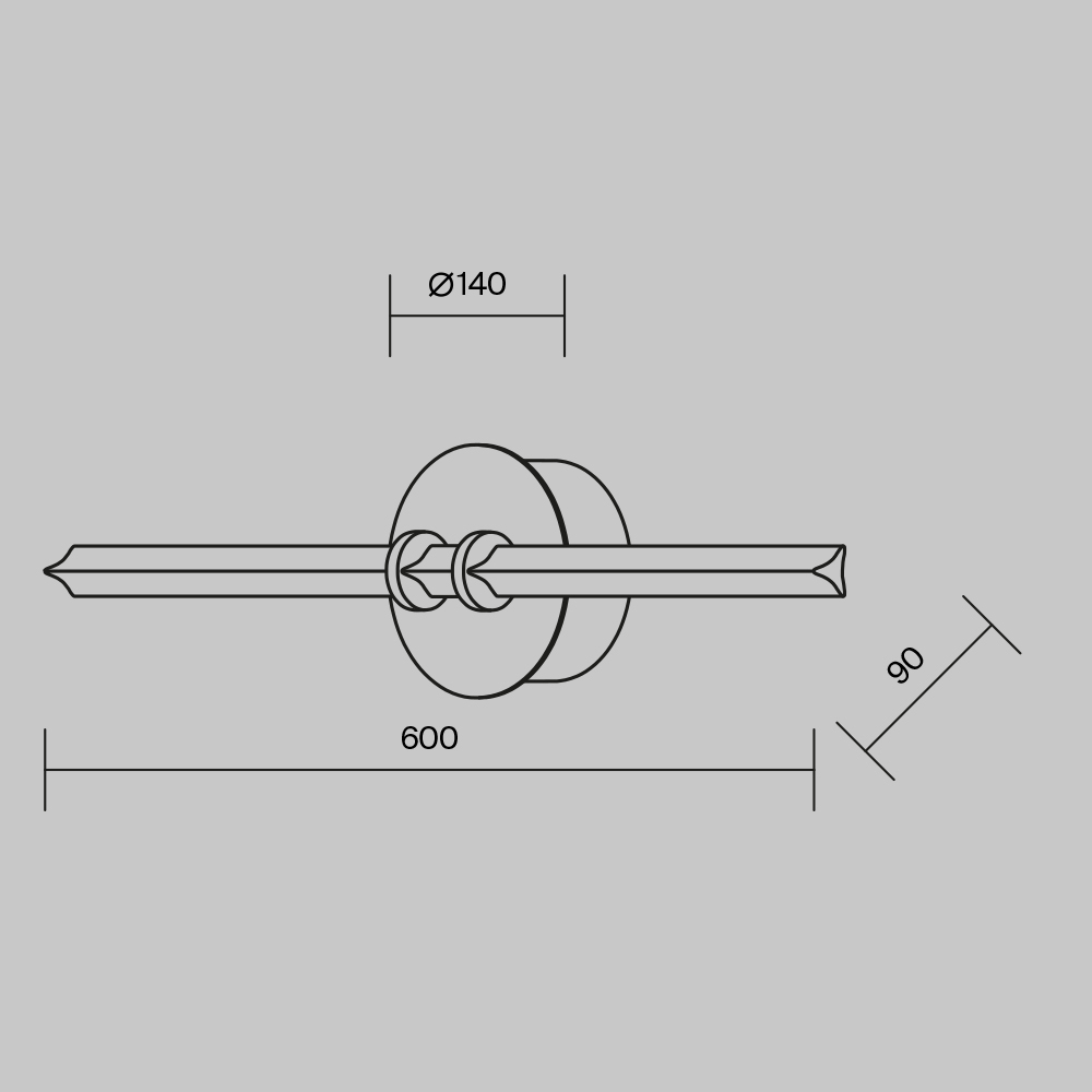 Настенный светильник Maytoni Plume MOD340WL-L10BS3K