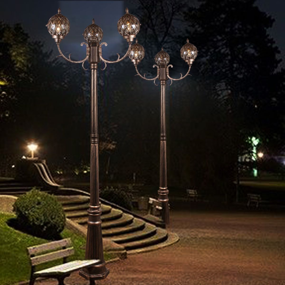 Парковый светильник Reluce 09018-0.7-003SL 2,2m BKG