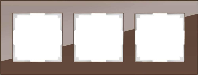 Рамка Werkel Favorit на 3 поста мокко WL01-Frame-03 4690389063763