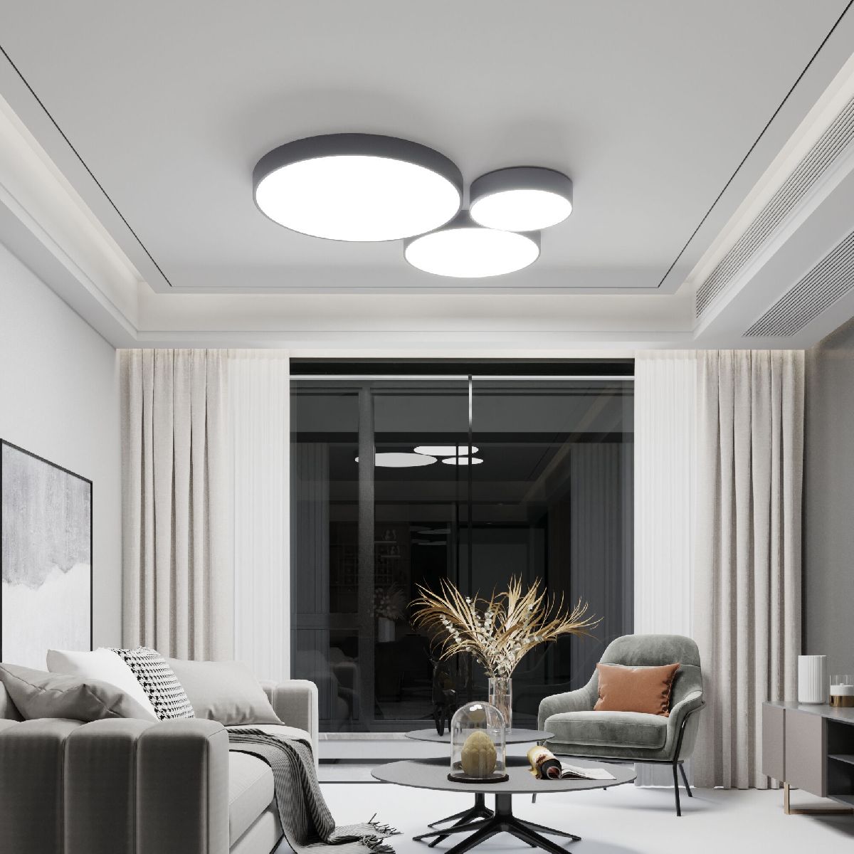 Потолочный светильник Eurosvet Entire 90320/1 серый a062835