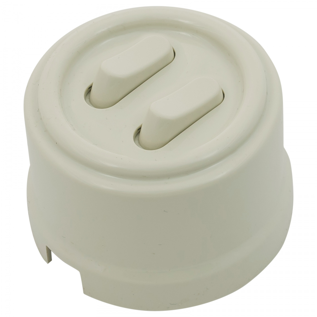 Выключатель двухклавишный Bironi B1-222-211-PB