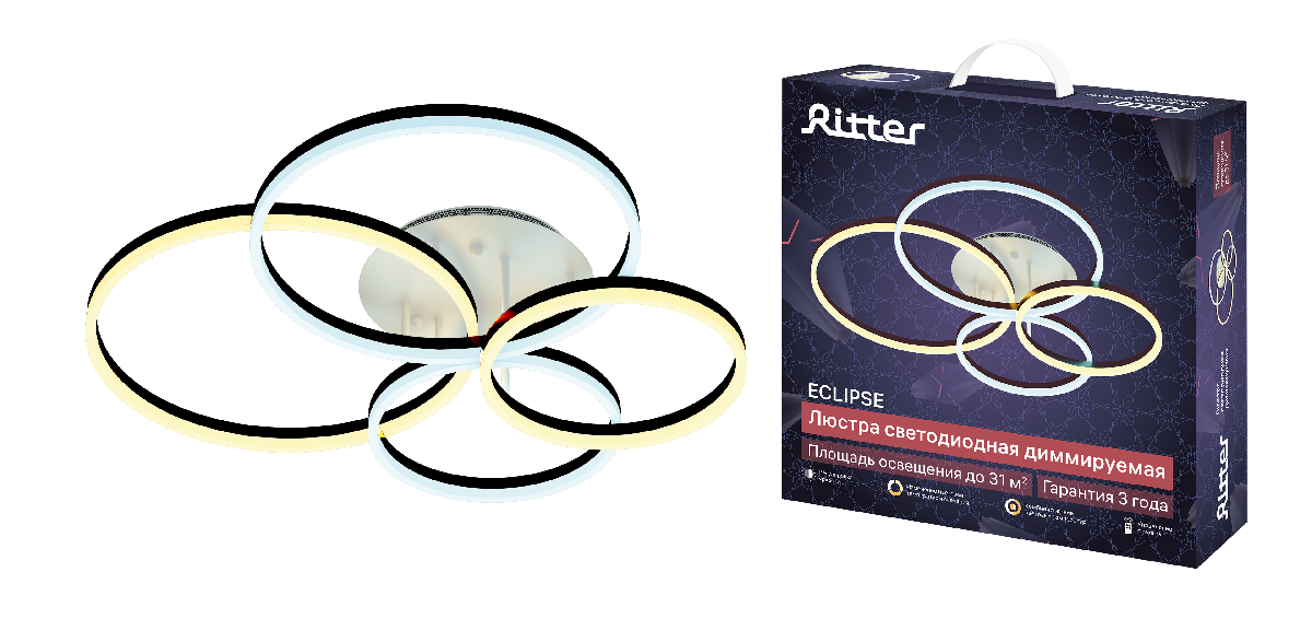 Потолочная люстра Ritter Eclipse 52084 3