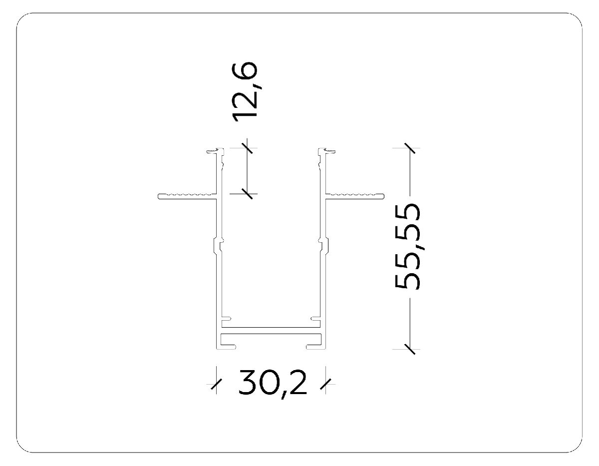 Шинопровод встраиваемый Ambrella Light Magnetic 220V GL1011