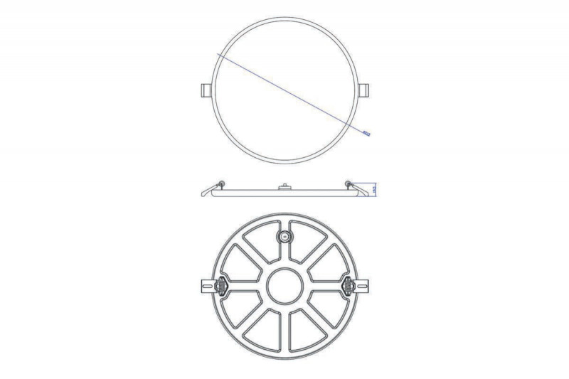 Встраиваемый светодиодный светильник Donolux DL20091R27W1W IP44