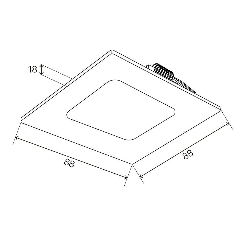 Встраиваемый светильник Lumin'arte DLUSWH-DLL5W-S