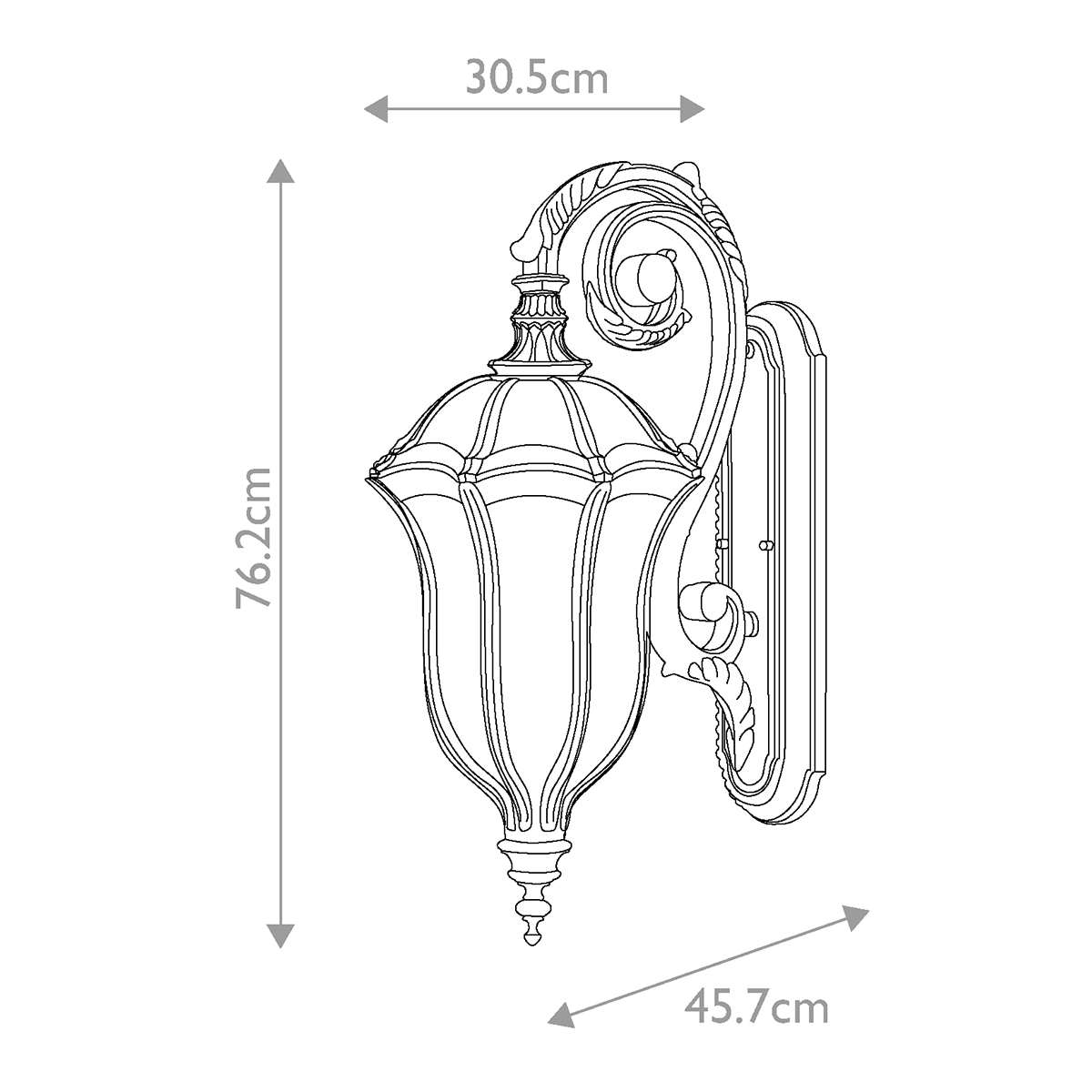 Уличный настенный светильник Feiss Baton Rouge FE-BATONRG-L
