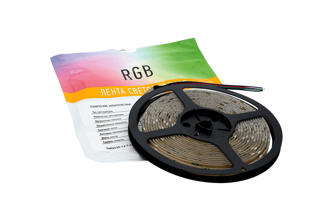 Светодиодная лента SWG SWG530-12-7.2-RGB-65-M 009257
