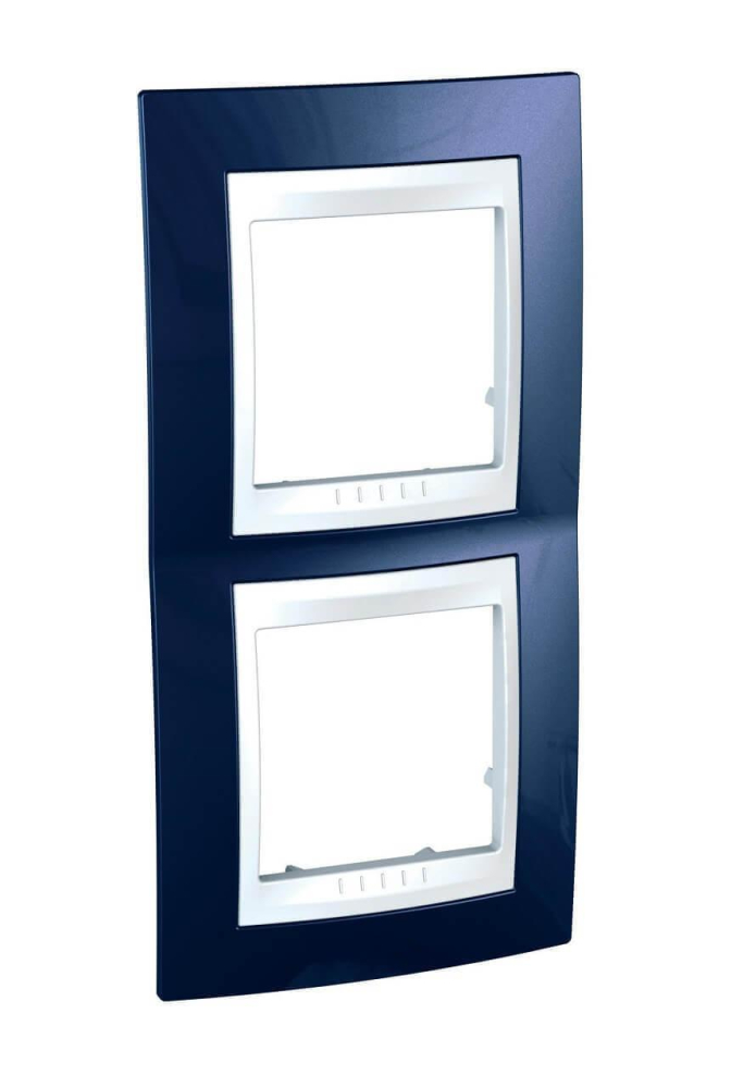 Рамка 2-постовая вертикальная Schneider Electric Unica Хамелеон MGU6.004V.842