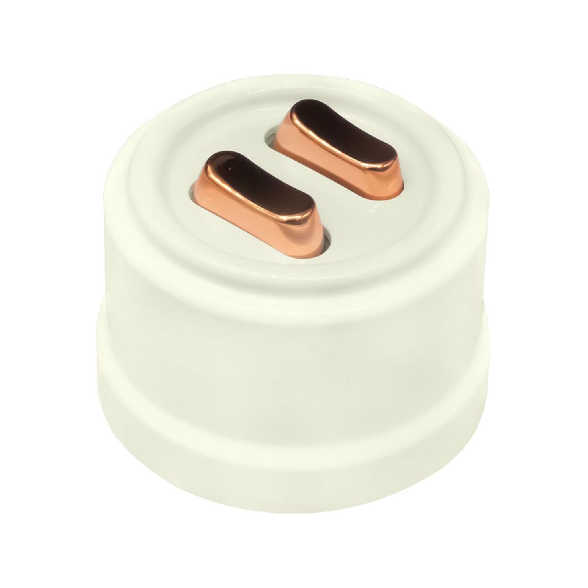 Выключатель двухклавишный Bironi Лизетта B1-222-211-C