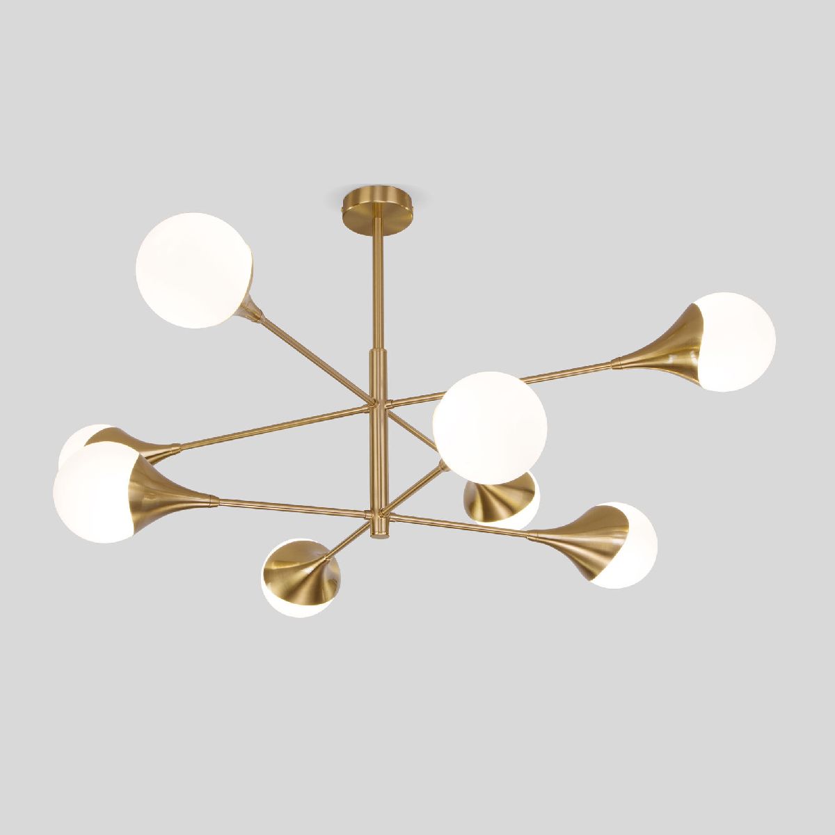 Люстра на штанге Eurosvet 60168/8 латунь Smart a068273