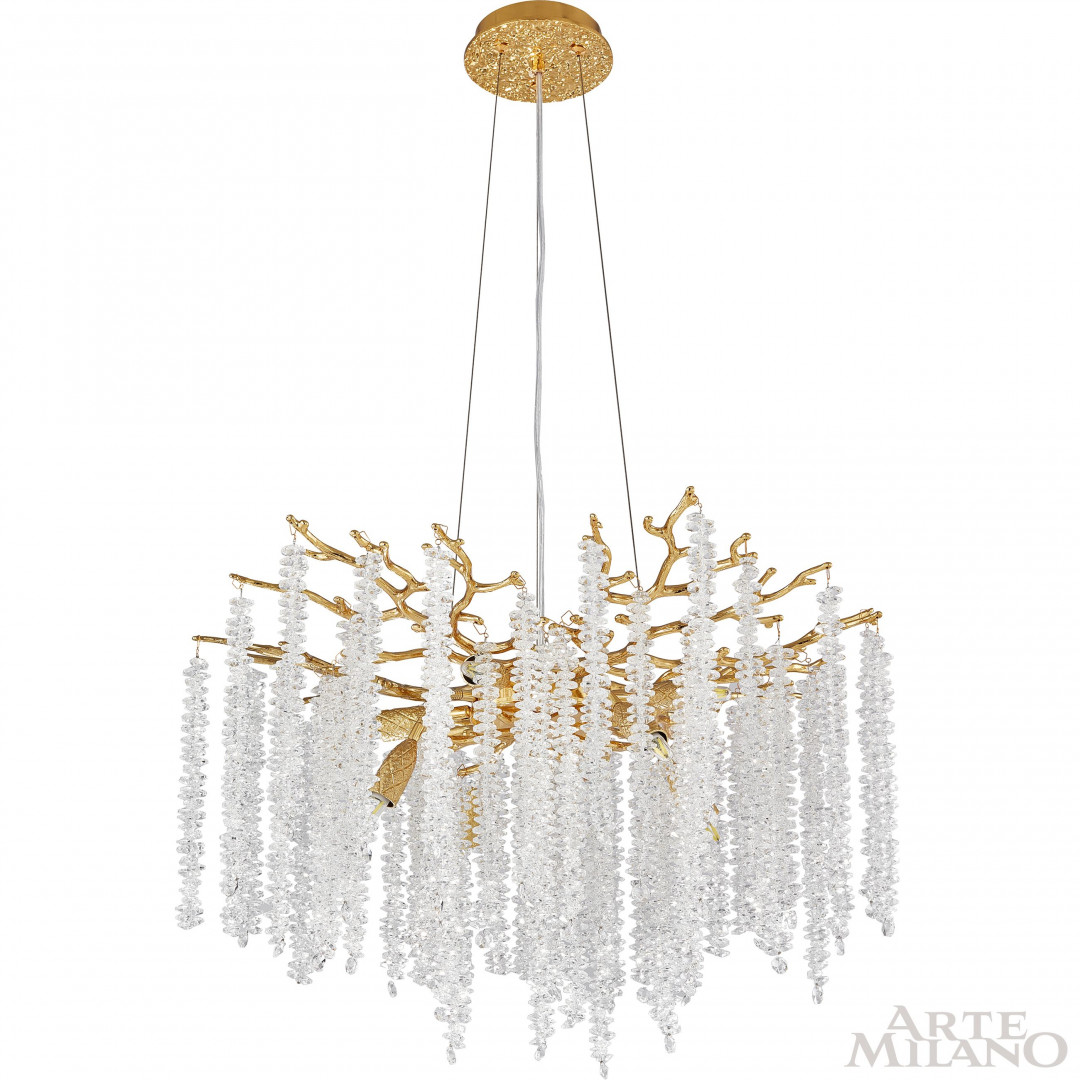Подвесная люстра Arte Milano Milan 239801/D600/8/A Gd