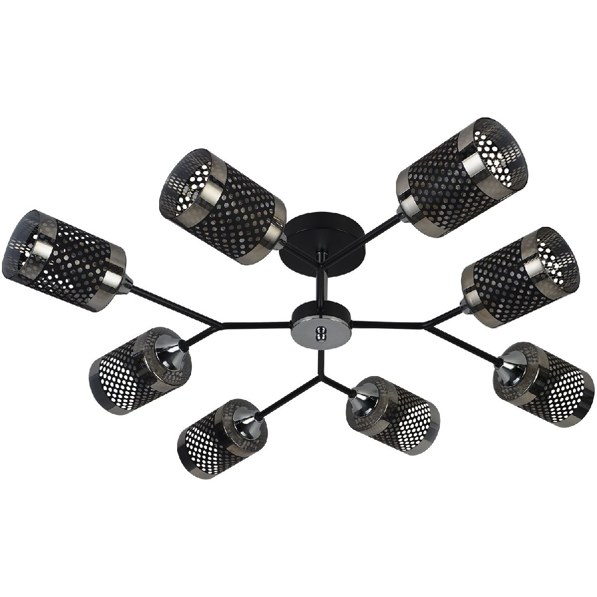 Люстра на штанге Reluce 01405-3.3-08B BK+CR