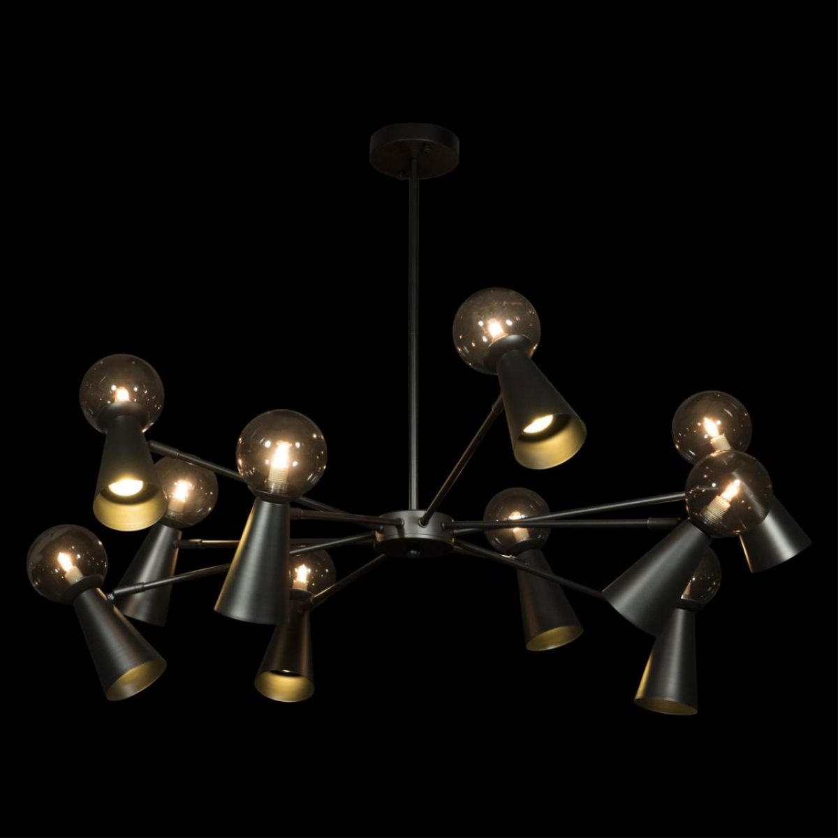 Люстра на штанге Loft IT Halley 10046/10 Black