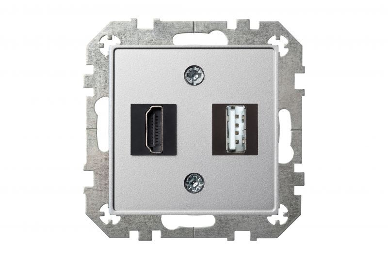 Розетка HDMI и USB Liregus Epsilon 28-1856