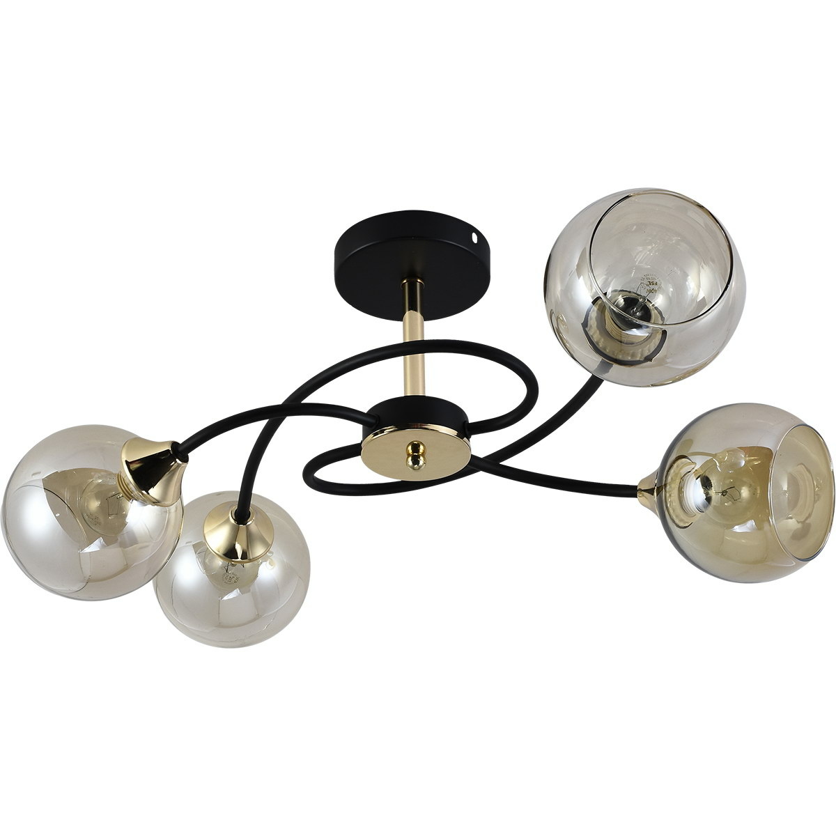 Люстра на штанге Reluce 01356-0.3-04B BK+FGD