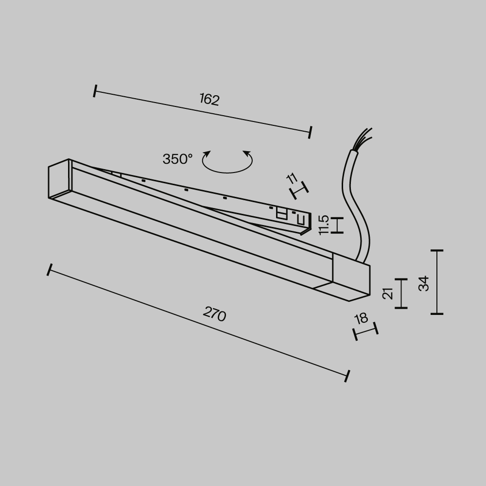 Источник напряжения Maytoni Technical Power Supply Exility X 48В 100Вт TRX239DR-100B