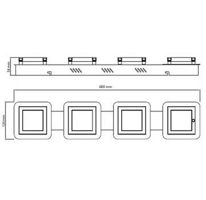 Потолочный светодиодный светильник Horoz Likya 036-007-0005 HRZ00002252