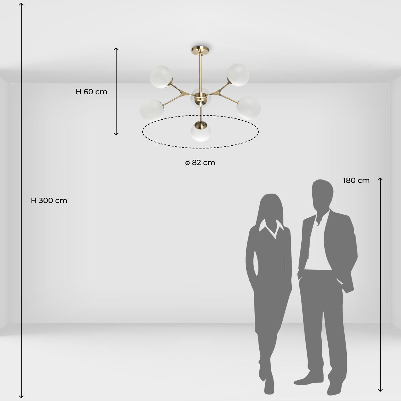 Люстра на штанге De Markt Оливия 306014006 в Москве