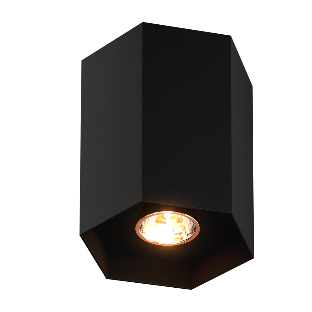 Потолочный светильник Zumaline POLYGON CL 1L 20067-BK