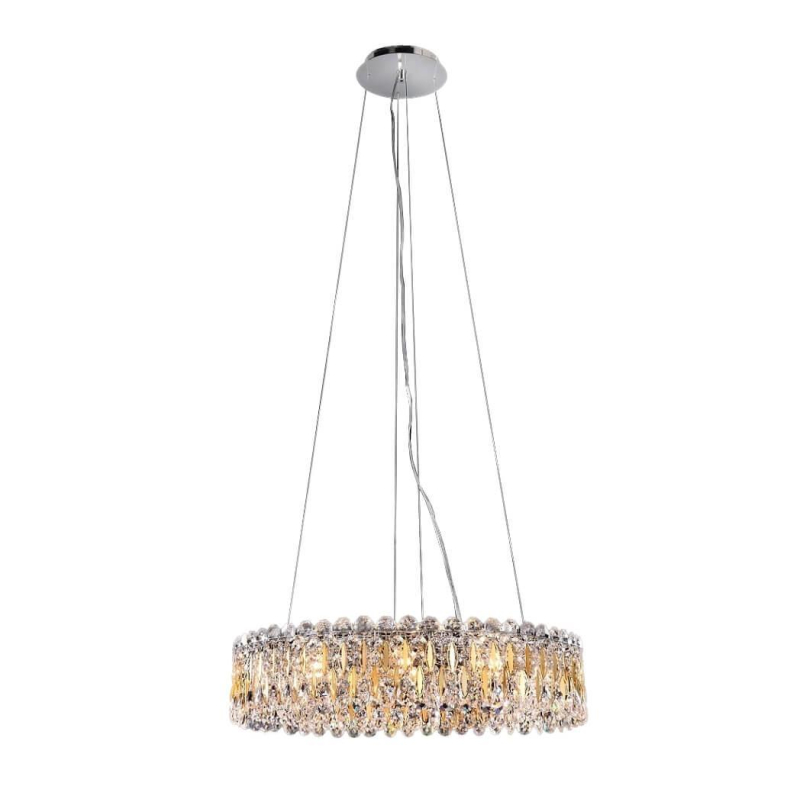 Подвесная люстра Crystal Lux Lirica SP10 D610 Chrome