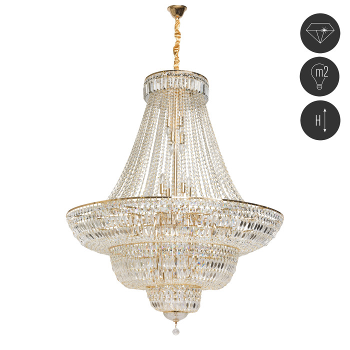 Подвесная люстра второго света Chiaro Диана 2 340011536