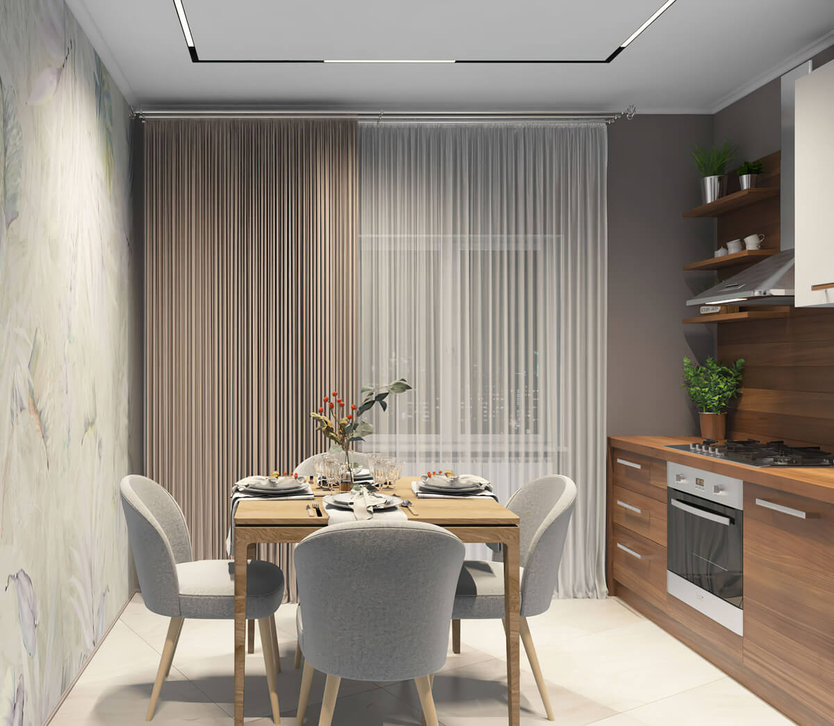 Трековый светодиодный светильник Denkirs DK8005-BK