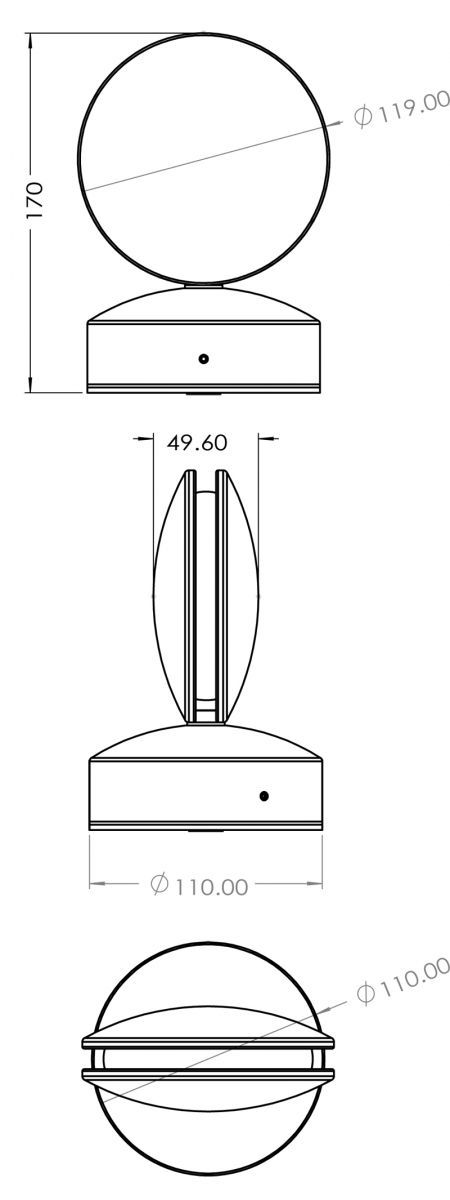 Уличный настенный светильник Deko-Light Maia I 731104