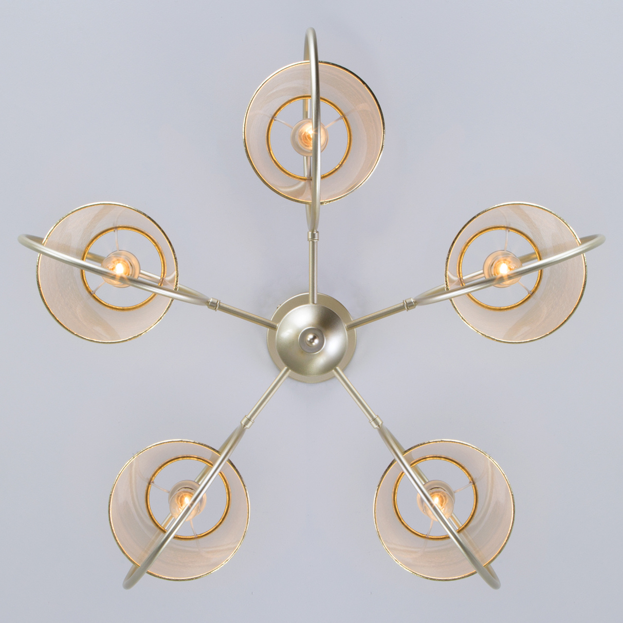 Потолочная люстра Eurosvet Volante 60093/5 перламутровое золото