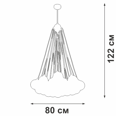 Подвесная люстра Vitaluce V4899-9/25PL