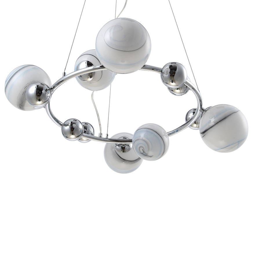 Подвесная люстра Crystal Lux Salvadore SP6H Chrome