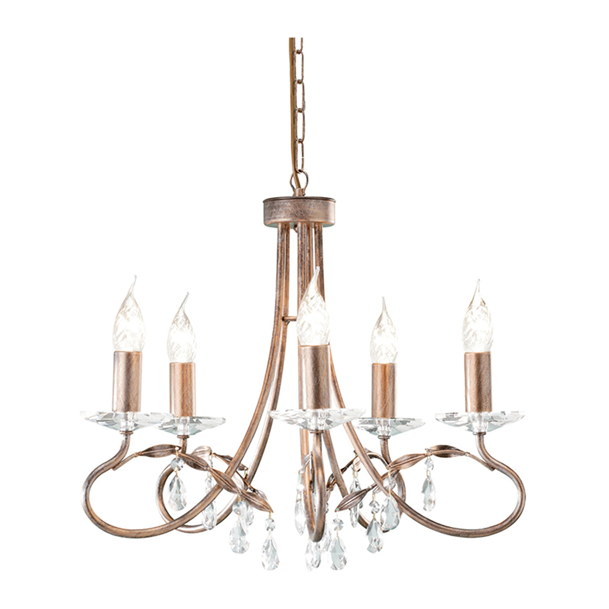 Подвесная люстра Elstead Lighting Christina CRT5-SILVER-GOLD