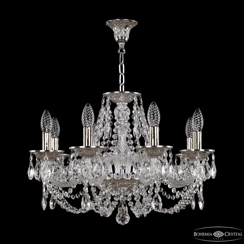 Подвесная люстра Bohemia Ivele Crystal 16206/8/195 Ni