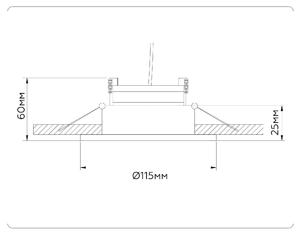 Встраиваемый светильник Ambrella Light GX Standard Tech Techno Spot TN52336
