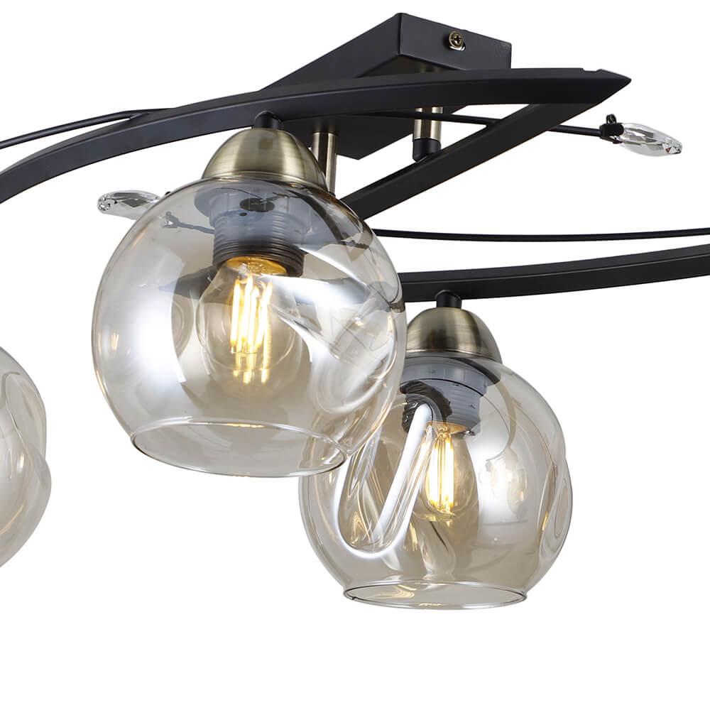 Потолочная люстра Seven Fires Pollen SF4020/5C-BK-AB