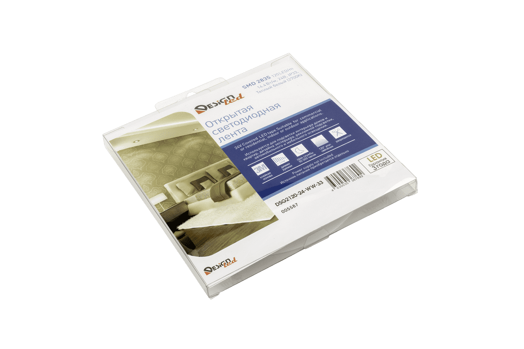 Светодиодная лента DesignLed DSG2120-24-WW-33 005587