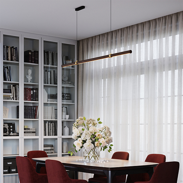 Подвесной светодиодный светильник Ledron MOON MYCP-ZH-Darkwalnut L1200 00000019112