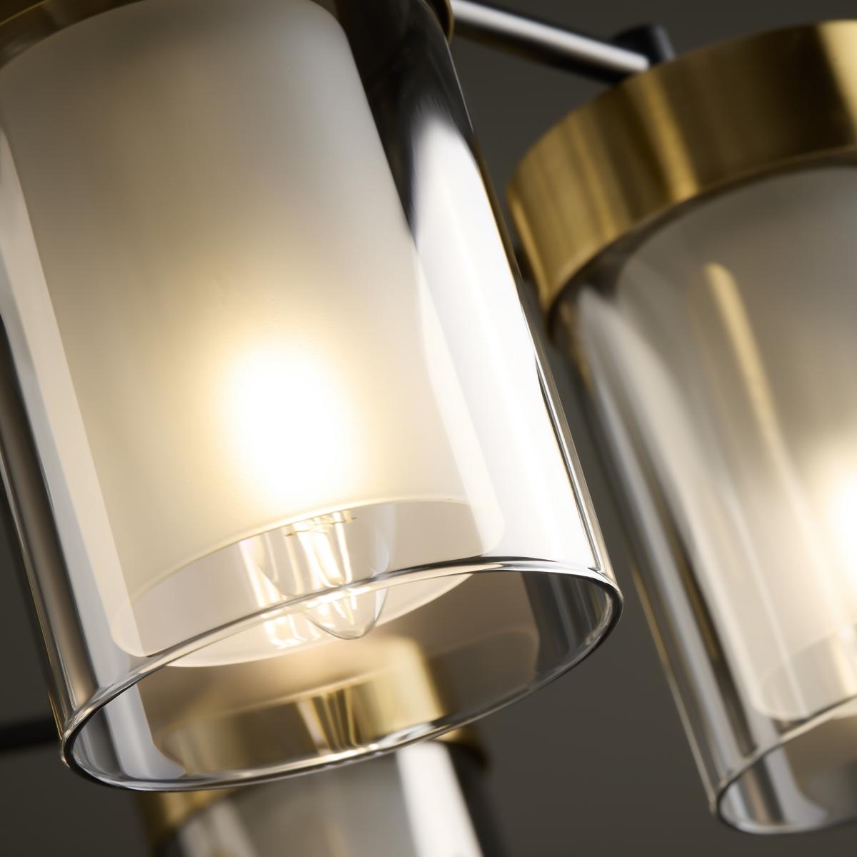 Люстра на штанге Freya Lora FR5432PL-08BBS