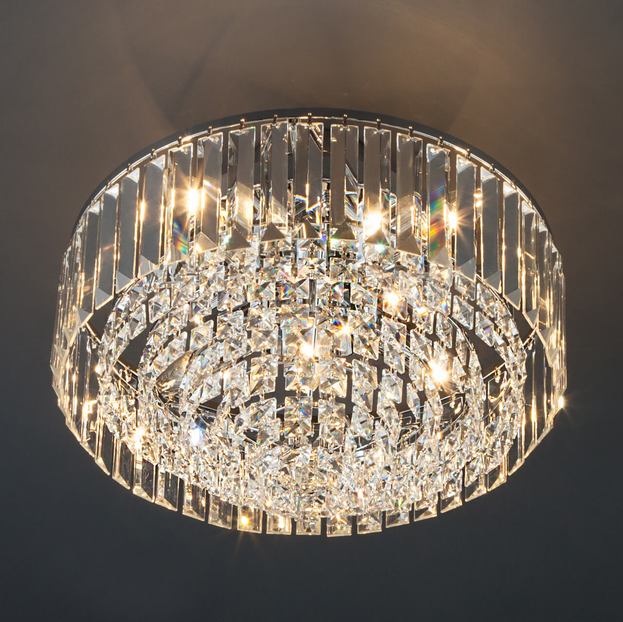 Подвесная люстра Eurosvet Torreta 10121/5 хром/прозрачный хрусталь Strotskis Smart (10105/5)