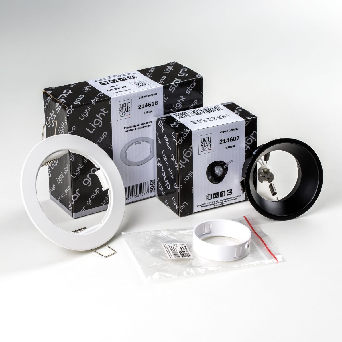Встраиваемый светильник Lightstar Domino (214616+214607+214006) D61607WMOD